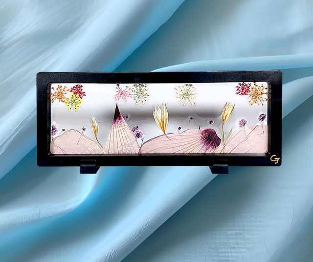 Petit Cadre a Posé 24 x 9 🌺 &quot;Murmures végétaux&quot;