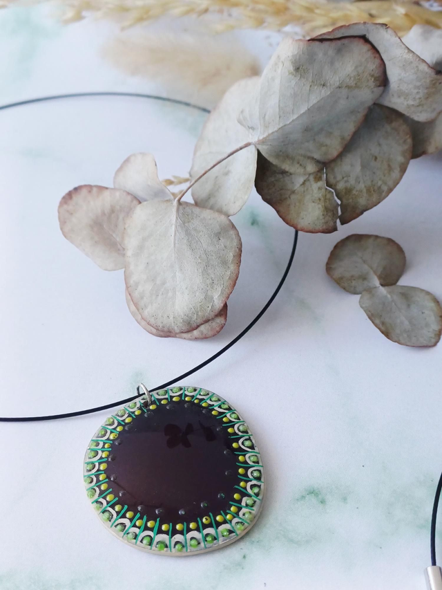 " Aziel " collier verre de lunettes 