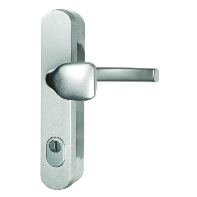 Hliníkové bezpečnostní kování - klika/koule s překrytím vložky F1