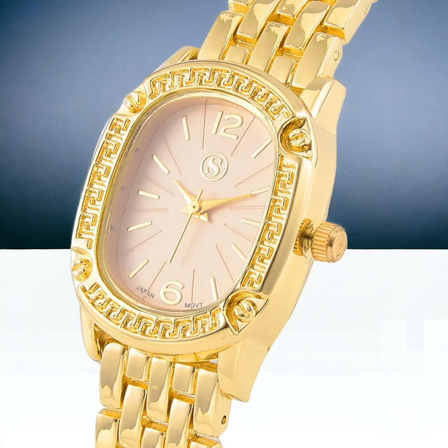 Beautiful Water-resistant Gold Plated Watch.