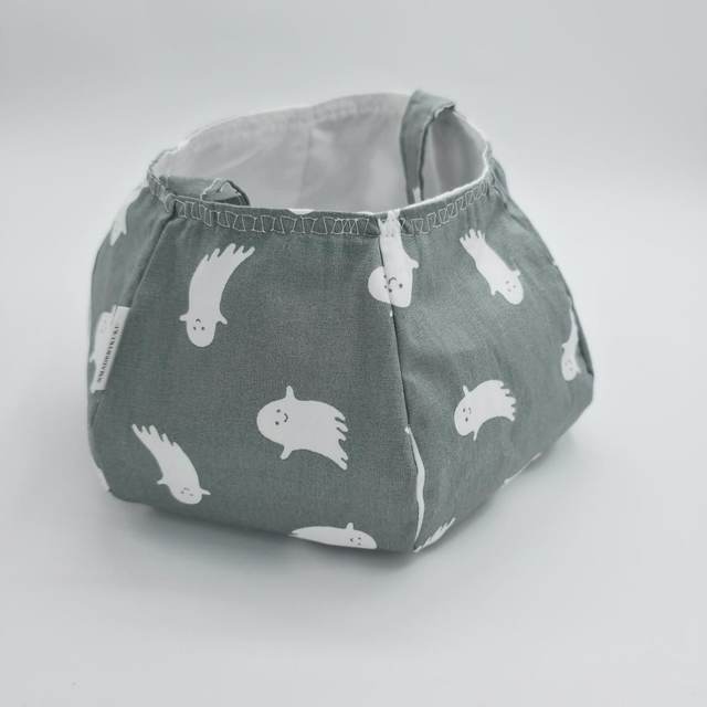 Pumpkin trick or treat fabric basket 