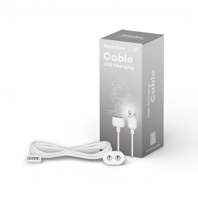 Satisfyer Cable de Carga Magnético USB Blanco