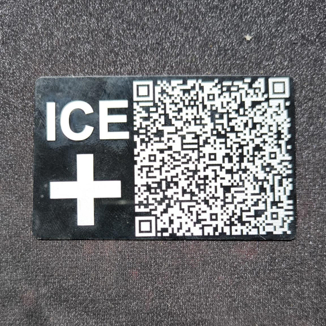 ICE CARD, carte info médicale d'urgence 