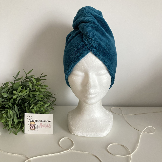 Serviette cheveux | Paon