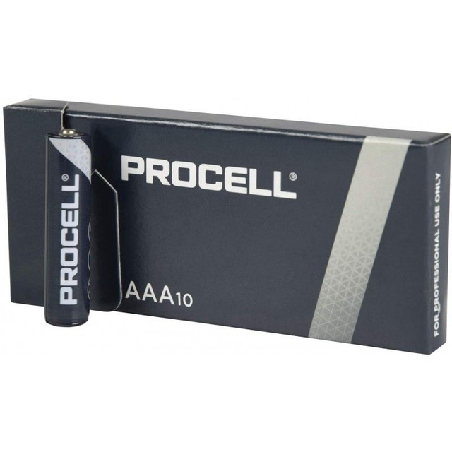Caja de 10 pilas DURACELL  PROCELL  mod. LR03  AAA 