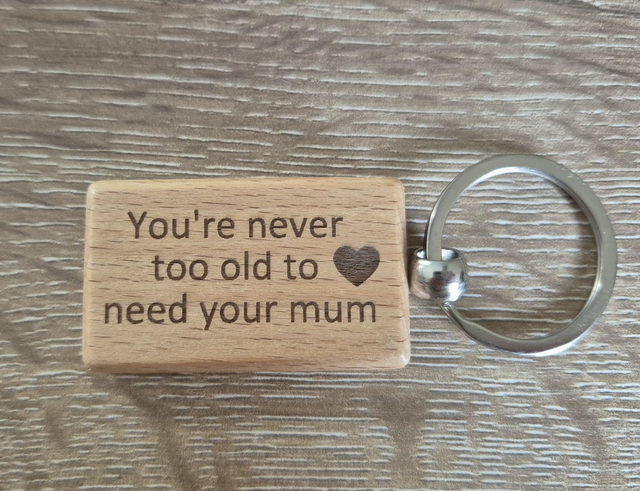 Never too Old Keyring