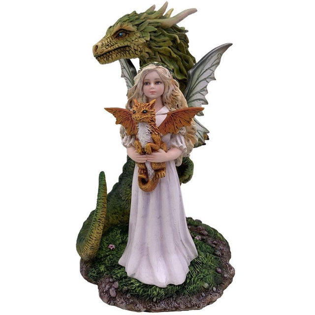 Fée moyenne - Dragon vert et brun