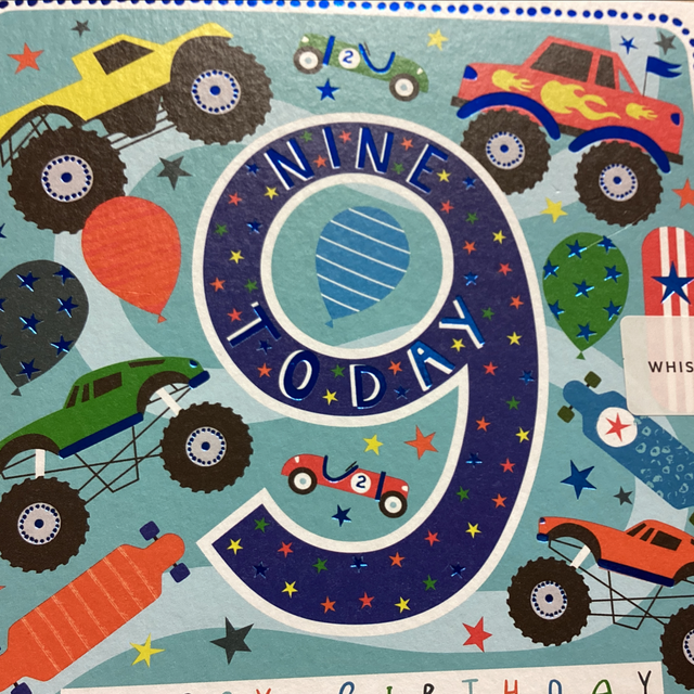 Birthday Age 9th (Trucks) WF