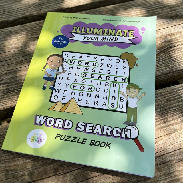 Illuminate your mind - children’s word search book