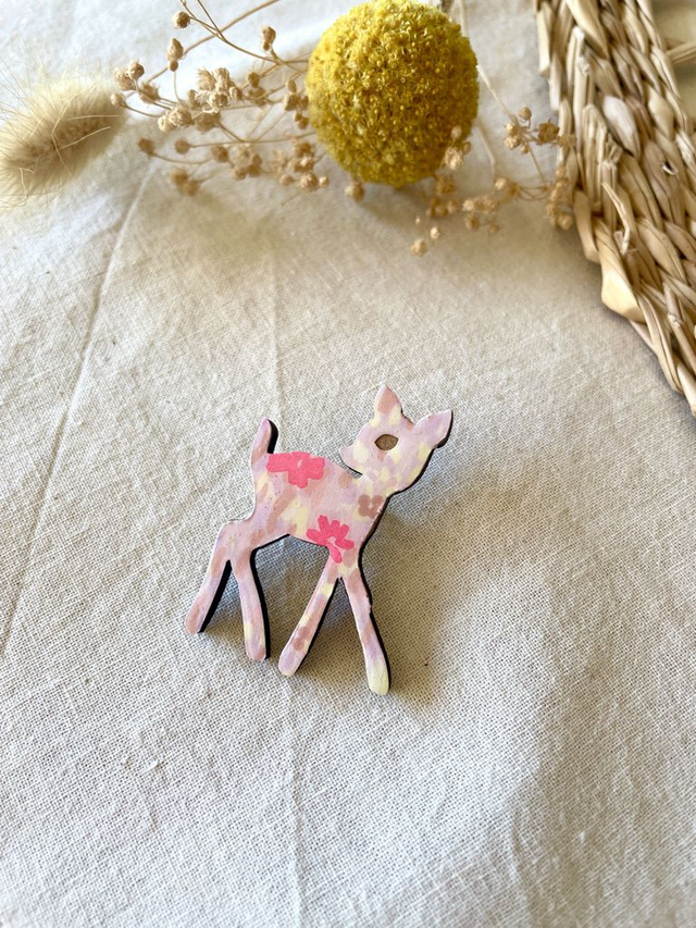 Broche Faon - Couleurs variées