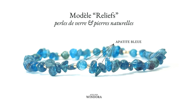 Bracelet | Apatite Bleue - Reliefs