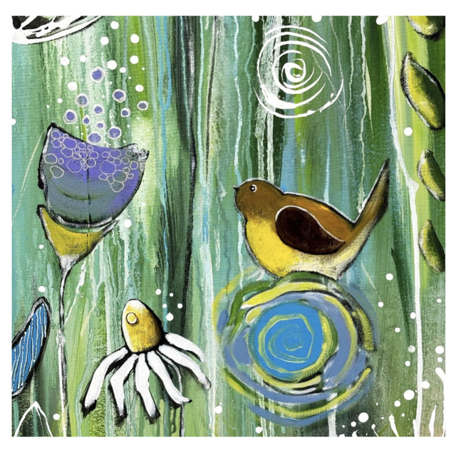 Cartolina doppia Un Mare di Fiori 3