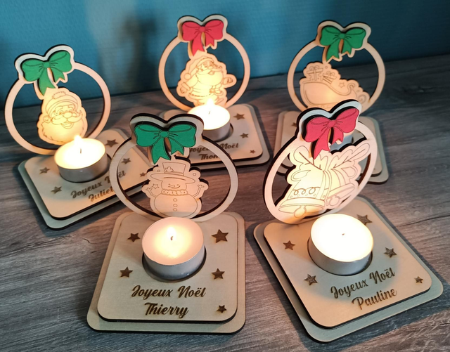 Bougeoir de Noël 