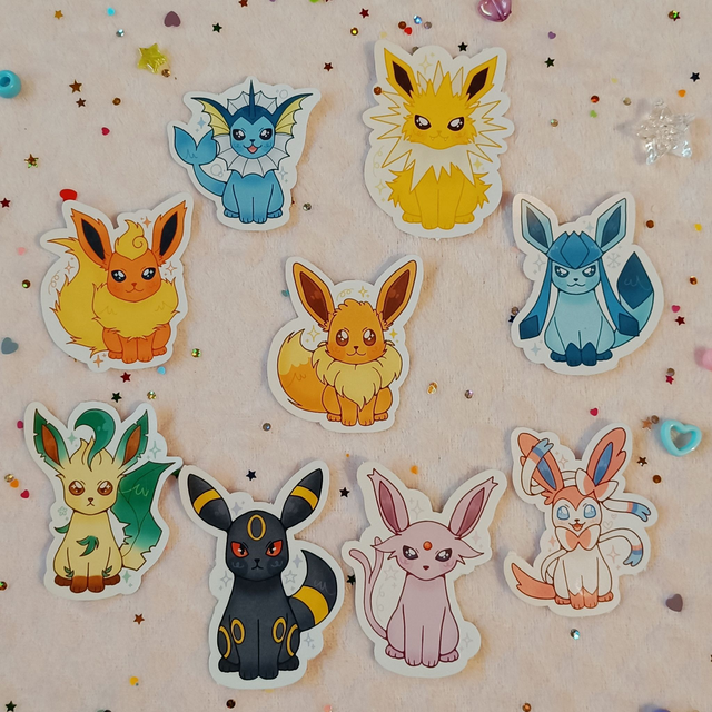 Mystery stickers Eeveelutions
