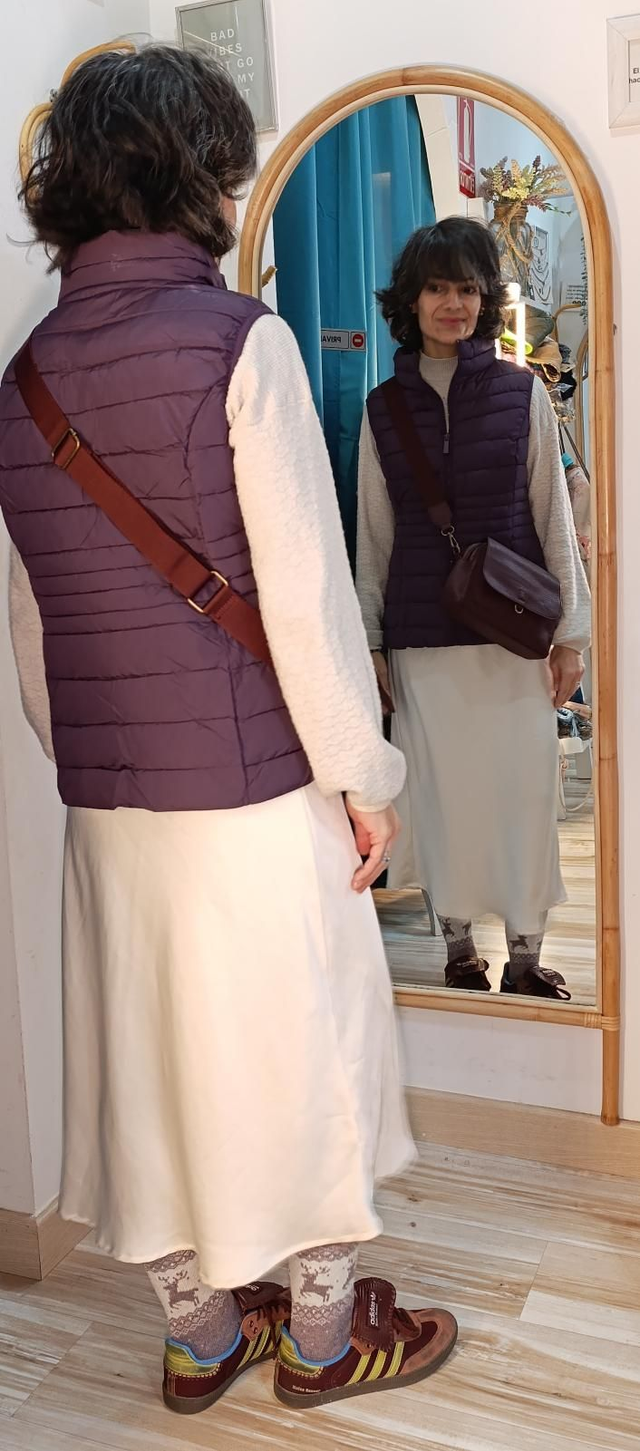 Chaleco acolchado lila