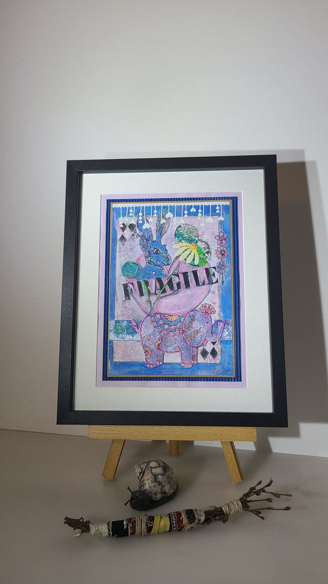 Tableau lapin élèphant