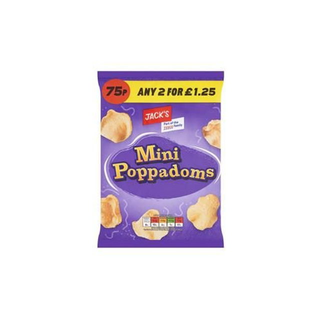 Jacks Mini Poppadoms X2 Packs