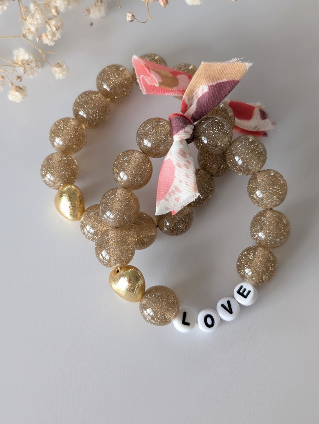 Bracelet Liberty Glowy Champagne Adulte/enfant 