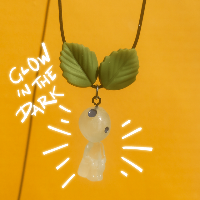 Forest Spirt Studio Ghibli - Green Leaf - Chew Necklace [NL-STM-GL-FS]