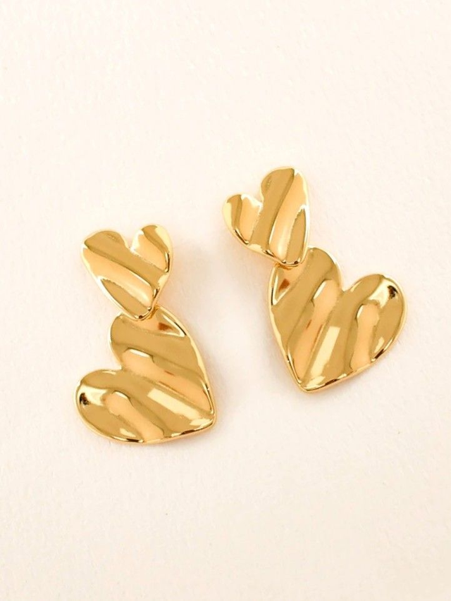 Boucles d'oreilles en acier doré | KERN