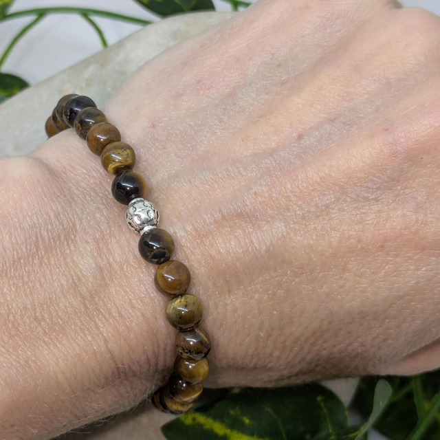 Bracelet "Oeil de tigre" 6mm BR-009