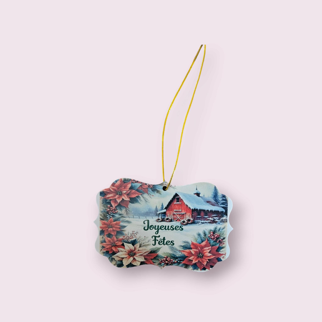 Plaque de noël Joyeuses Fêtes 