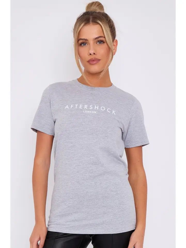 Aftershock London Logo T-Shirt - Grey