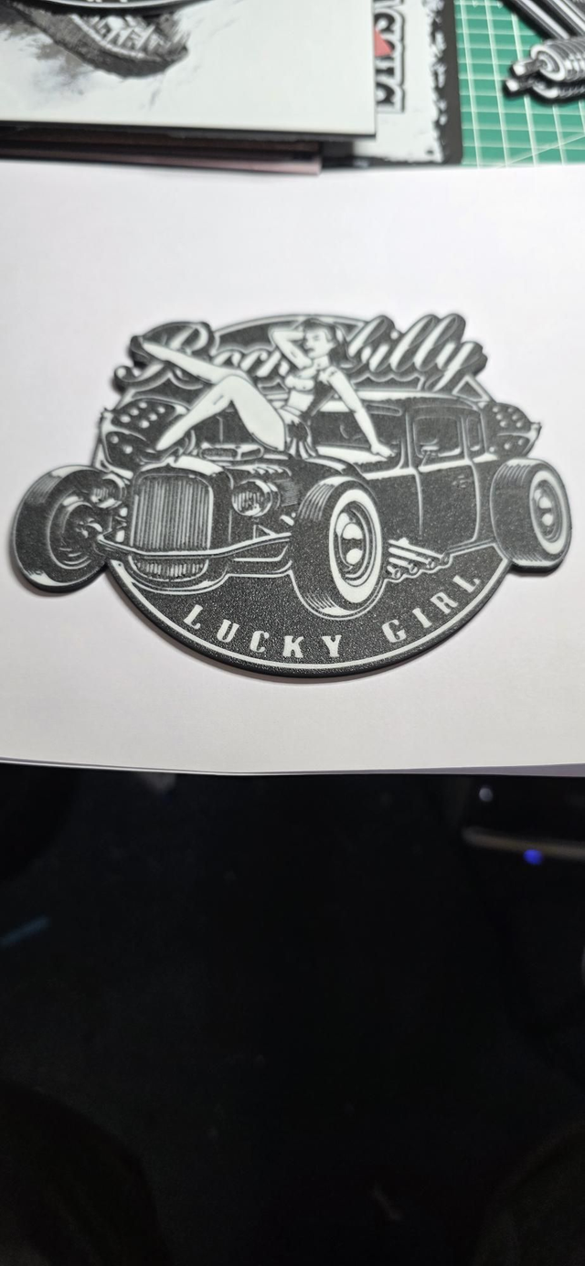 Plaque rock a Billy vintage 2