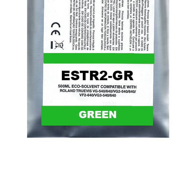 Green Pigment Eco-Solvent Ink Bag Compa Roland TrueVIS SG2 | VG2 | VF2 | SG3 | VG3#500ML