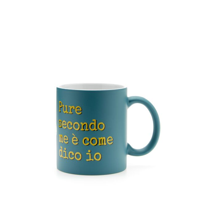 PiùForty - Mug Celeste Mat. Pure Secondo Me...