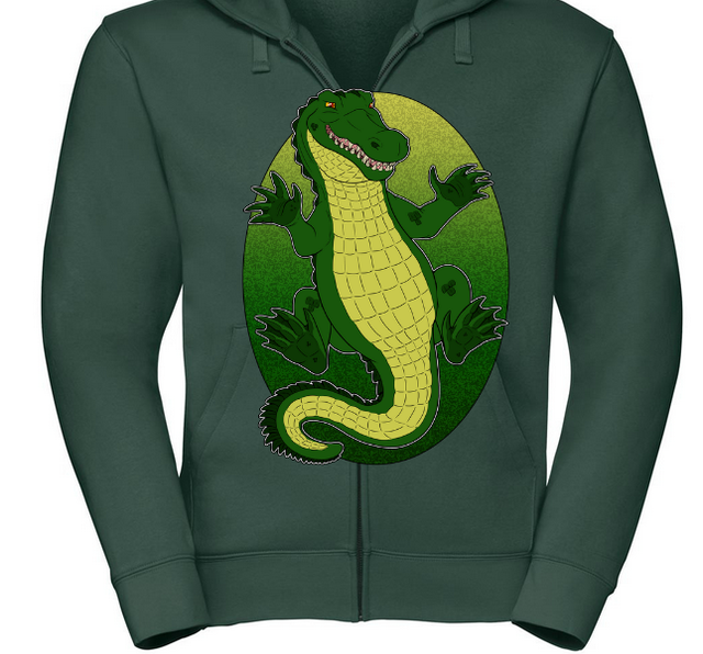 Krokodil - Hoodie with Zipper