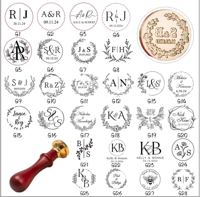 Personalised Wedding Wax Seal