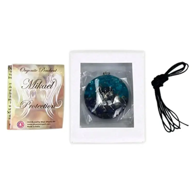 Pendentif Orgonite Archange Michael | Lapis-Lazuli & Topaze - Protection et Courage