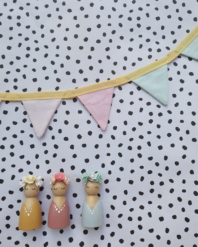 Flower Girl Peg Doll