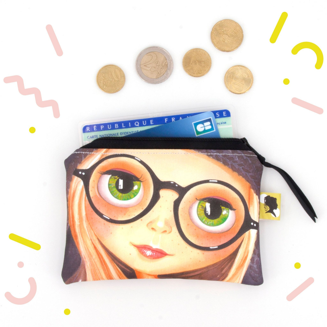 Porte monnaie zip CLARA