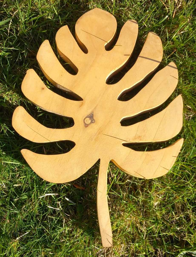 Feuille décoration où dessous de plat