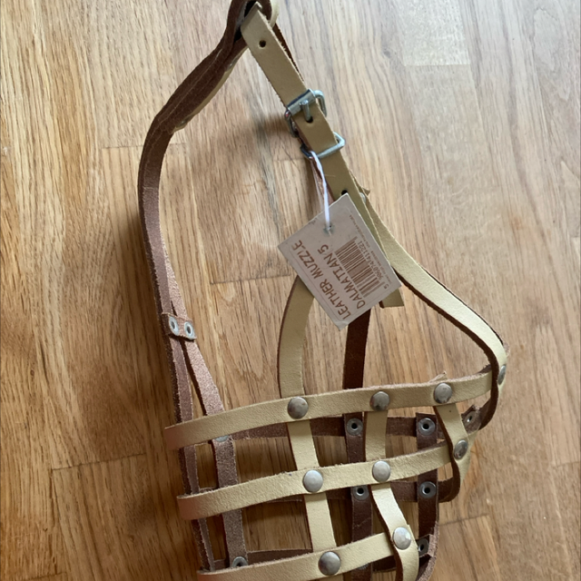 Leather Dalmatian muzzle size 5