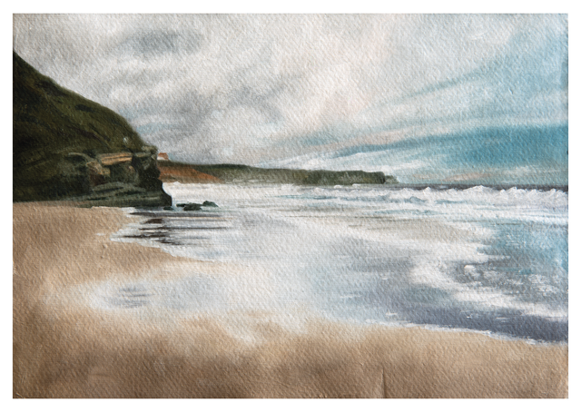 Postcard - Whitby Beach