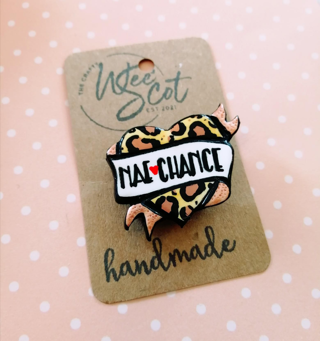 Nae Chance Heart Brooch 