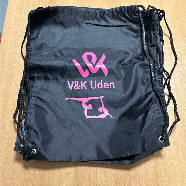 Rugtas Acro zwart roze opdruk