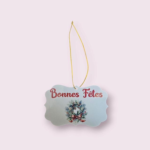 Plaque de noël  Bonnes Fêtes 