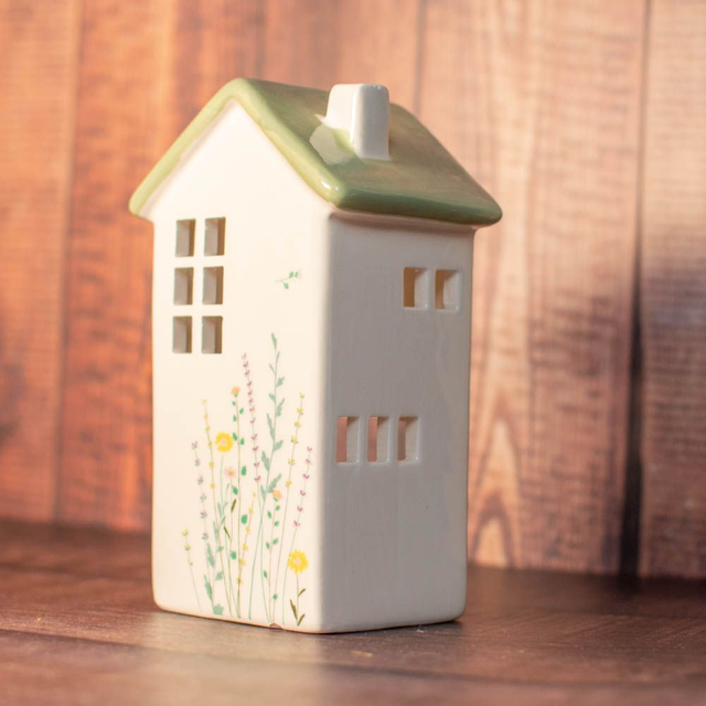 Wild Flower T-Light Holder, 15.5cm (6 windows) 