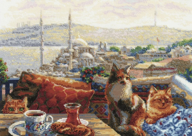 RIOLIS Istanbul's Cats Counted Cross Stitch Kit