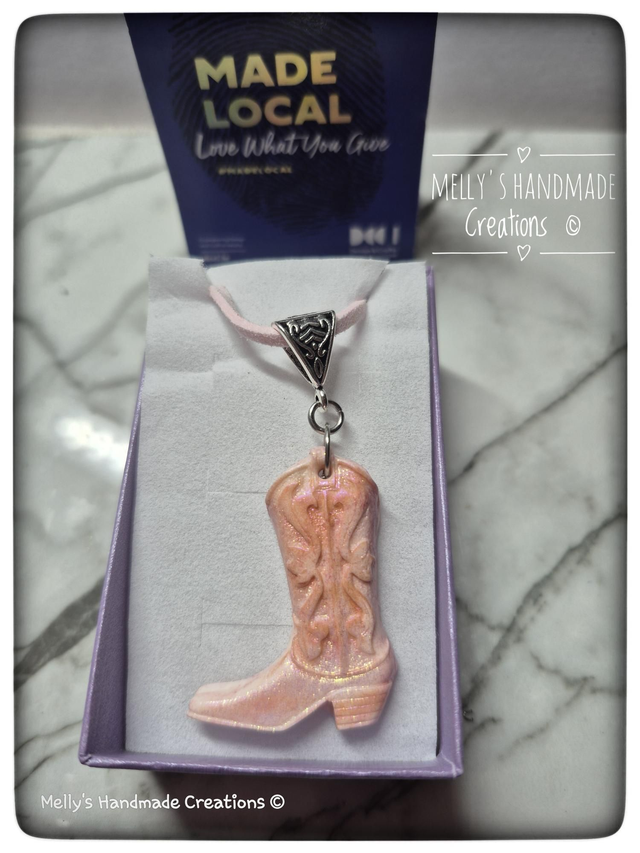 Cowboy Boot Pendant 