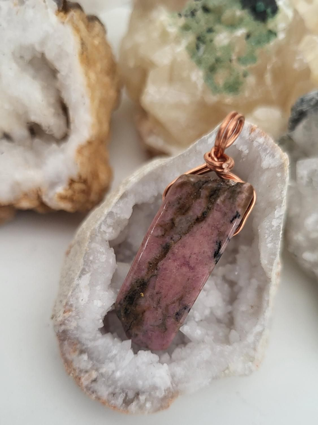 Rhodonite pendant - small