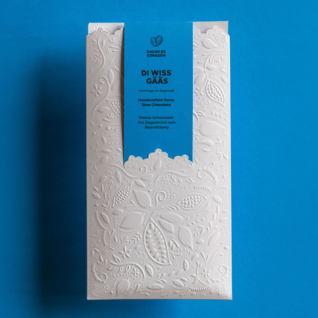 DI WISS GÄÄS -Weisse Schokolade mit Ziegenmilch