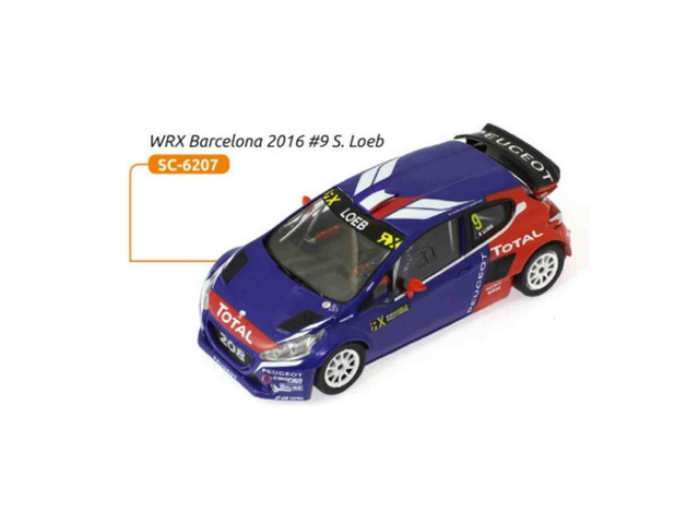 P208 T16 WRX Barcelona 2016 #9 Loeb Scaleauto SC-6207 1/32