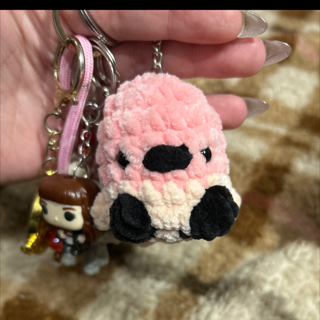 Porte-clés Flamant Rose