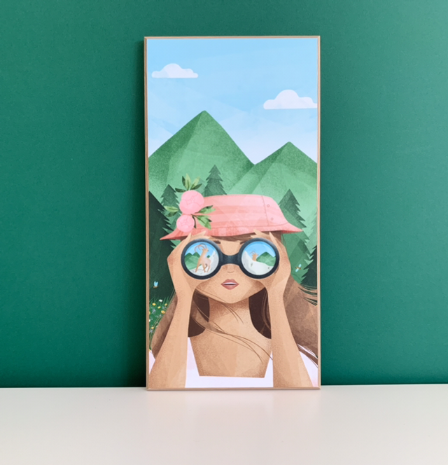 Tableau Exploratrice Montagne été 