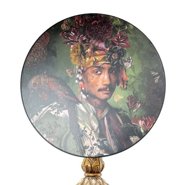 Abat jour ecran rond Le sultan